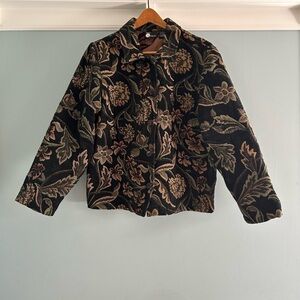 Vintage Floral Patterned Women's Jacket